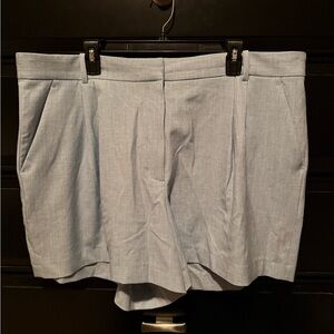 Abercrombie & Fitch Light Blue Pleated Shorts